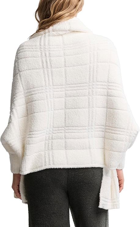 Barefoot Dreams CozyChic® Cotton Tonal Plaid Blanket Wrap
