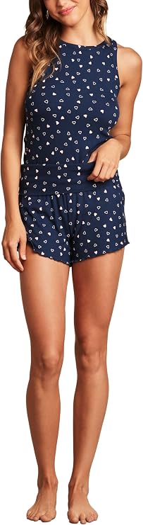 Barefoot Dreams Ultra Soft Rib Short & Tank Pajama and Lounge Set