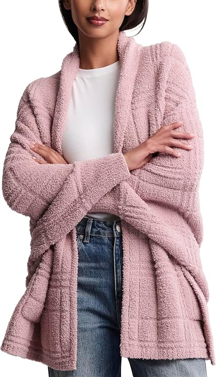 Barefoot Dreams CozyChic® Cotton Tonal Plaid Blanket Wrap