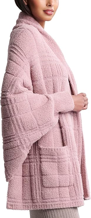 Barefoot Dreams CozyChic® Cotton Tonal Plaid Blanket Wrap