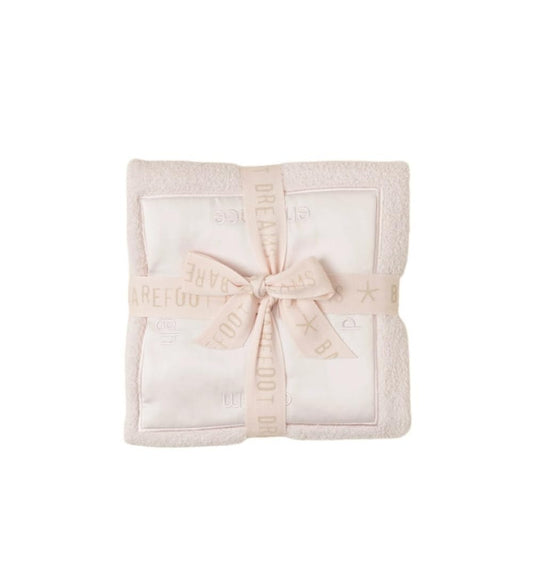 Barefoot Dreams CozyChic Satin Trim Receiving Blanket